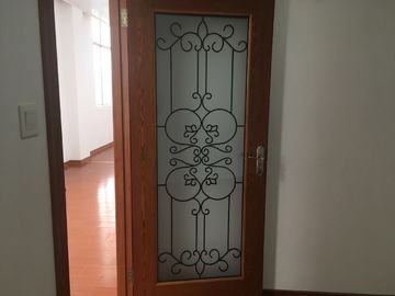 Oval Shaped Iron Glass Entry Doors , Antiseptic Wrought Iron Doors With Glass